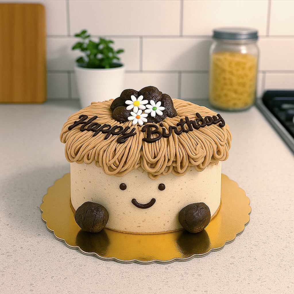Chestnut Cream Cake栗子忌廉蛋糕 (4" - 8")